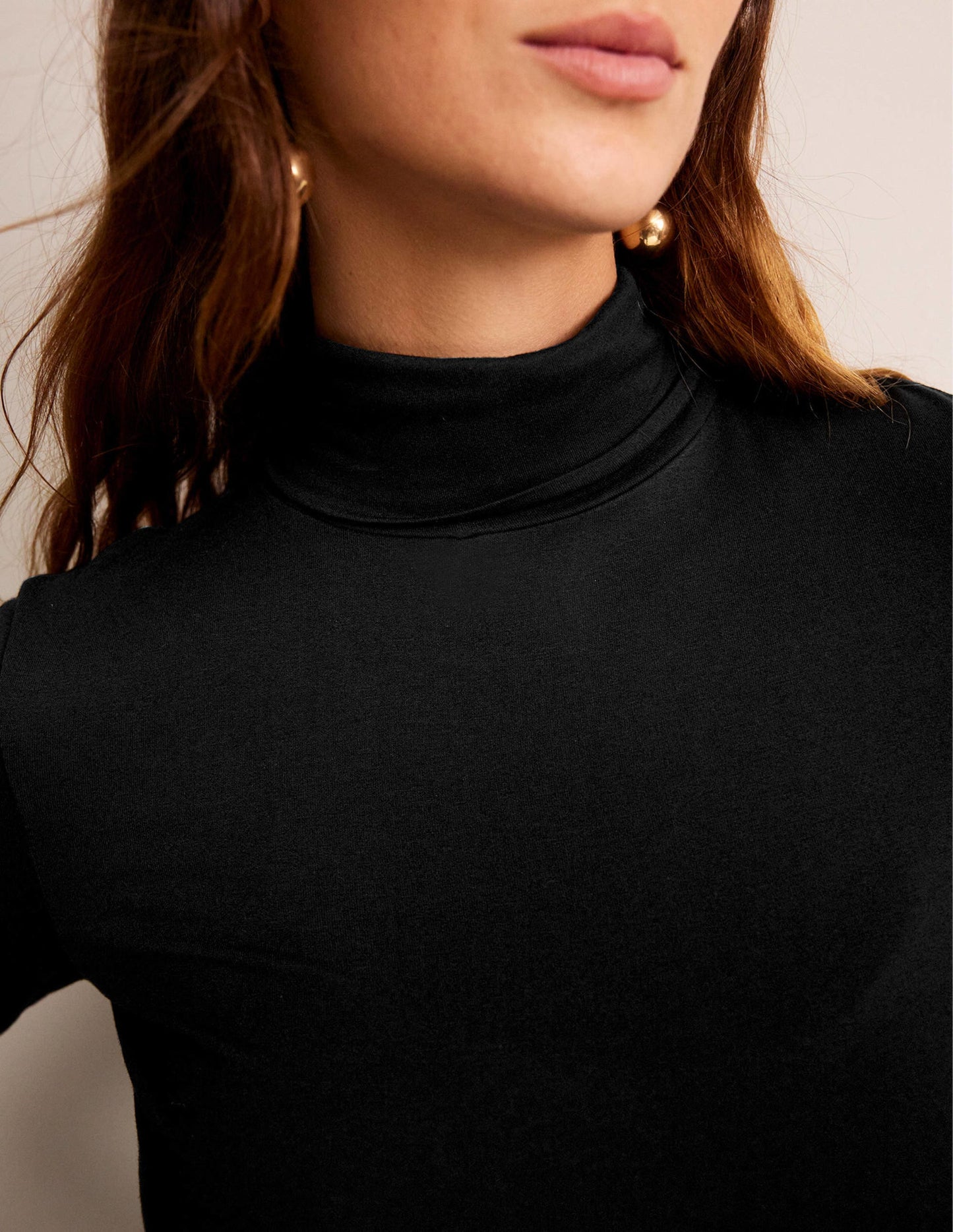 Polly Jersey-Oberteil-Schwarz