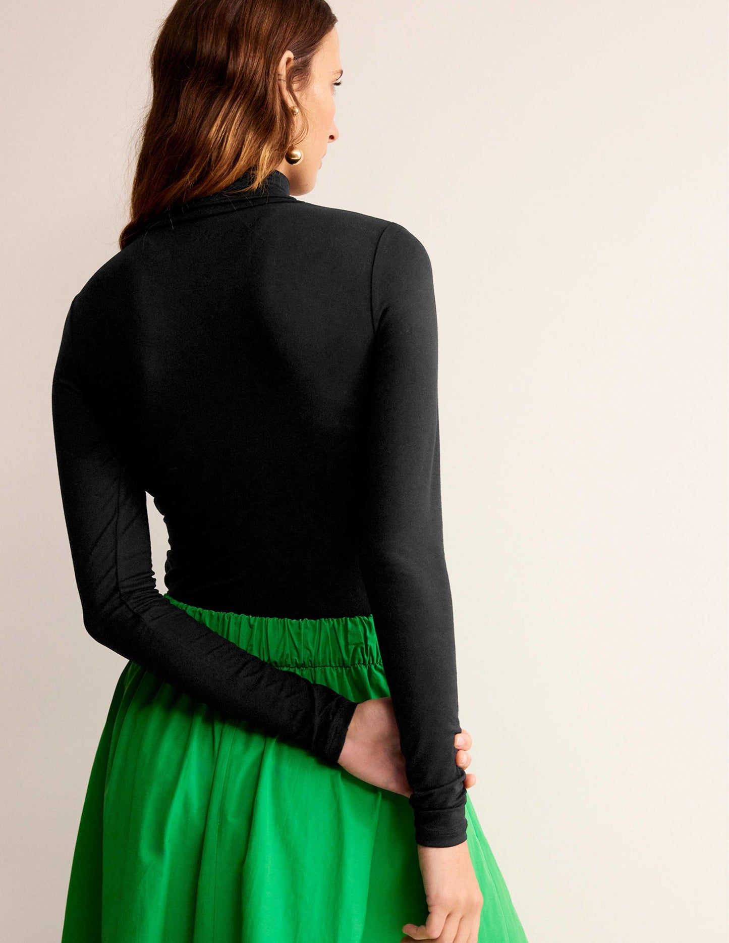 Polly Jersey-Oberteil-Schwarz