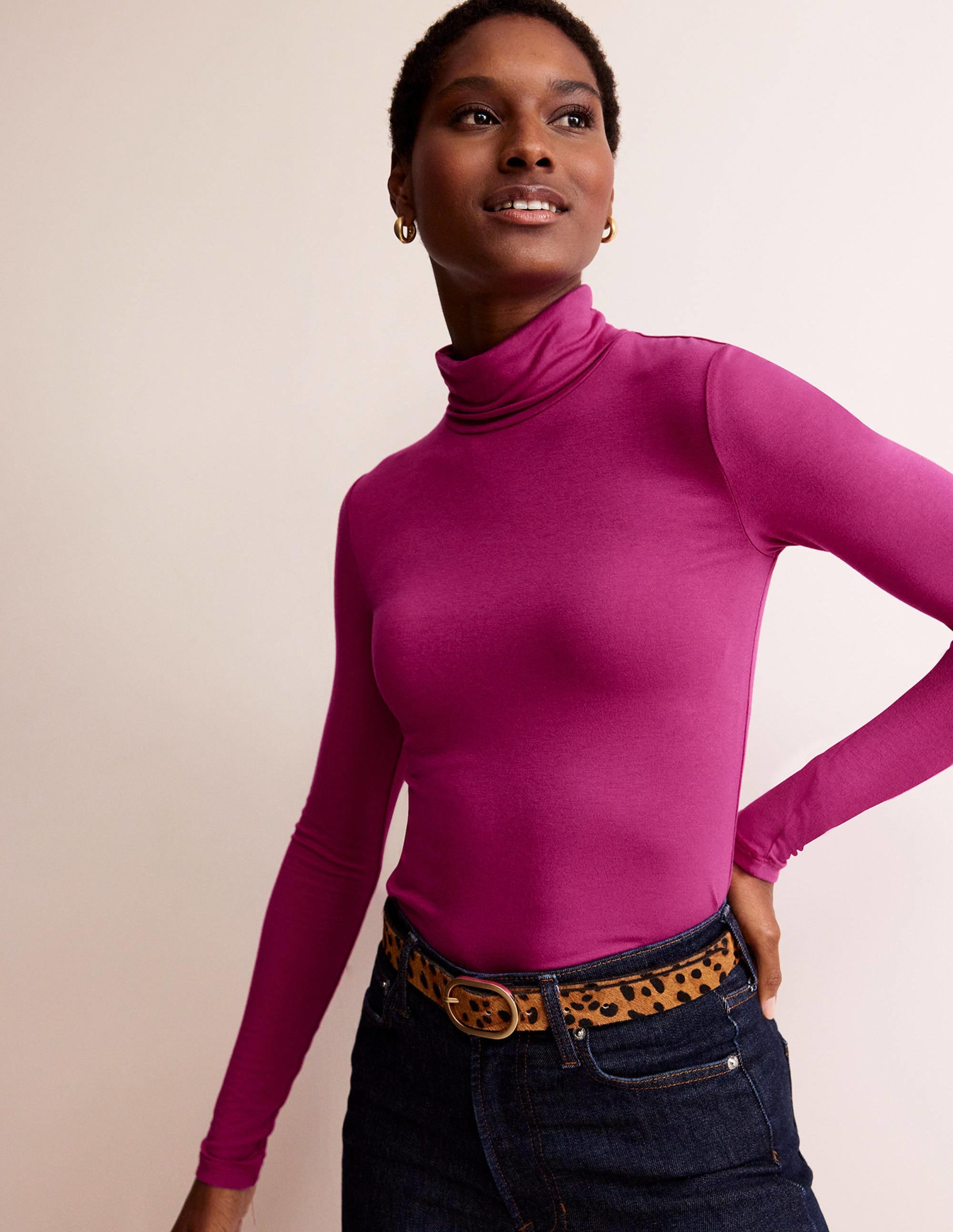 Polly Jersey Top-Festival Fuschia - Image 1