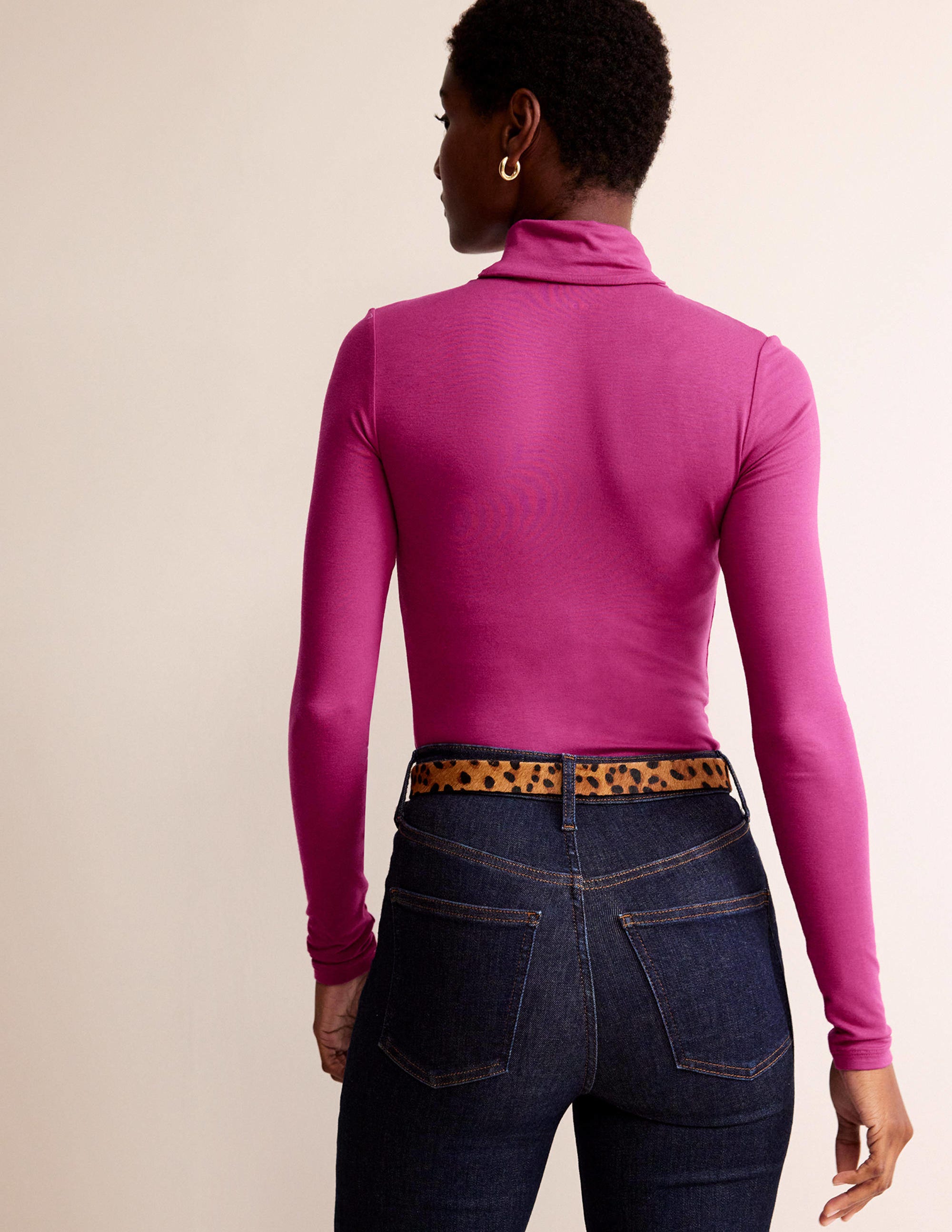 Polly Jersey Top-Festival Fuschia - Image 3