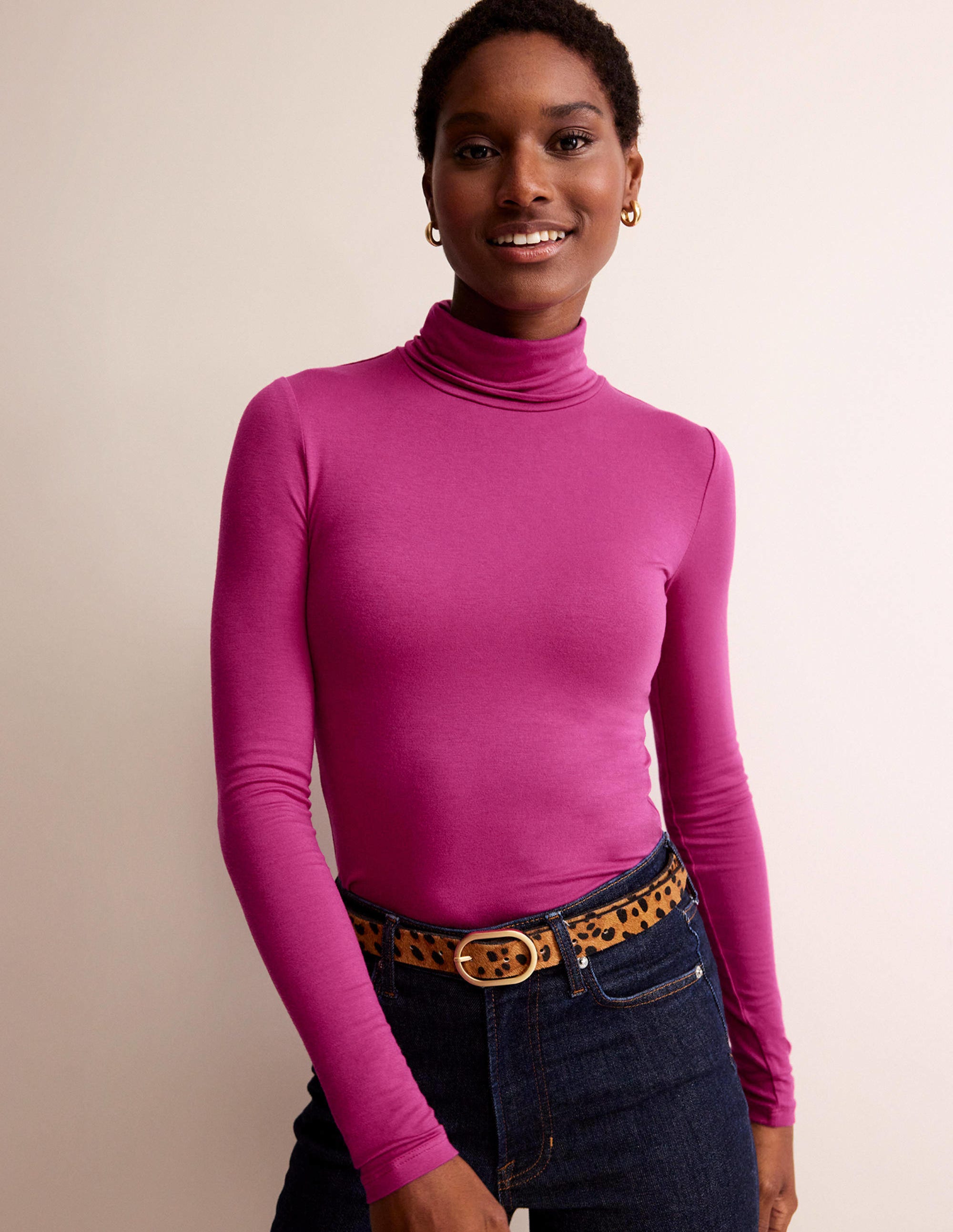 Polly Jersey Top-Festival Fuschia - Image 4
