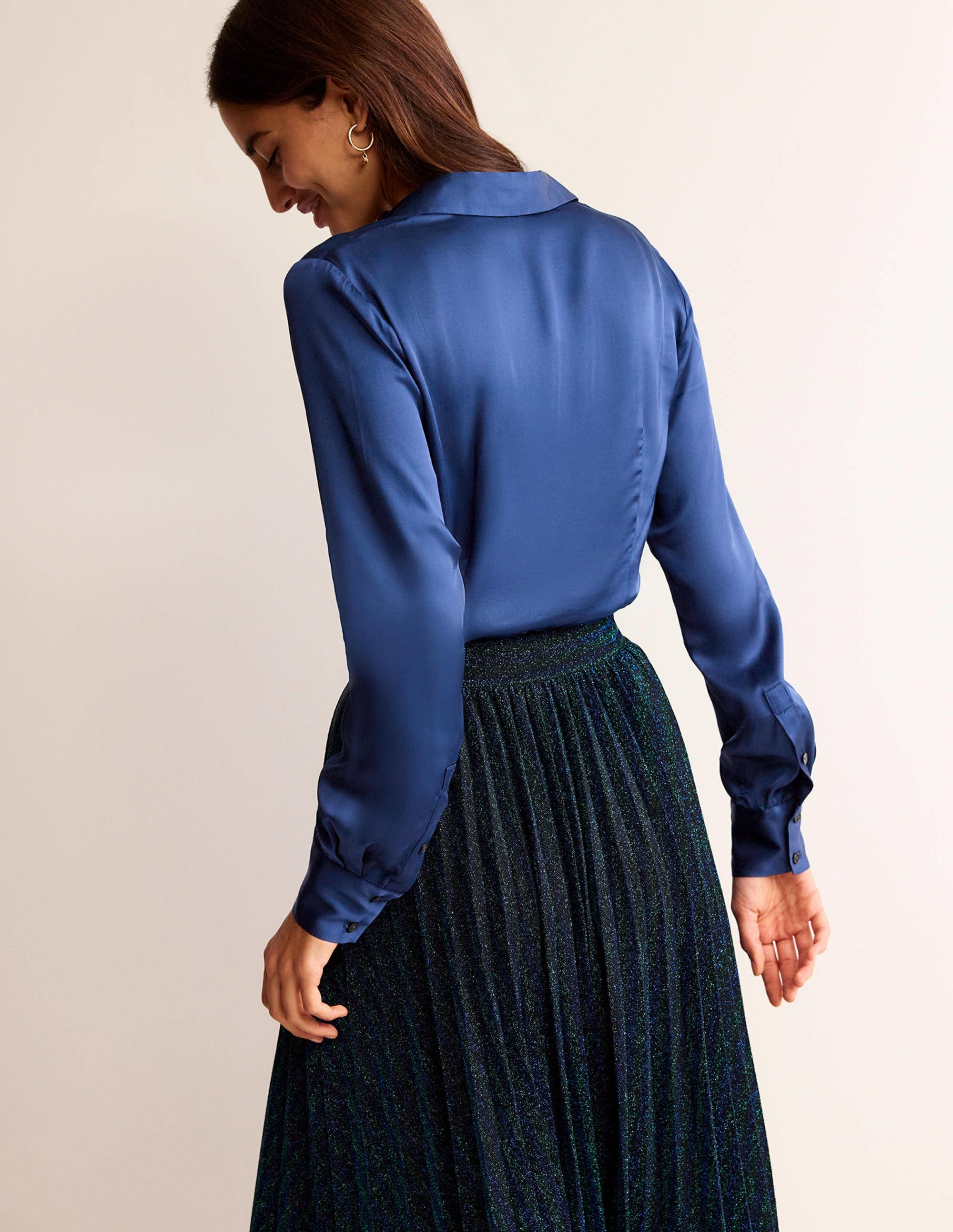 Saskia Satin-Hemd-Atlantic - Image 3
