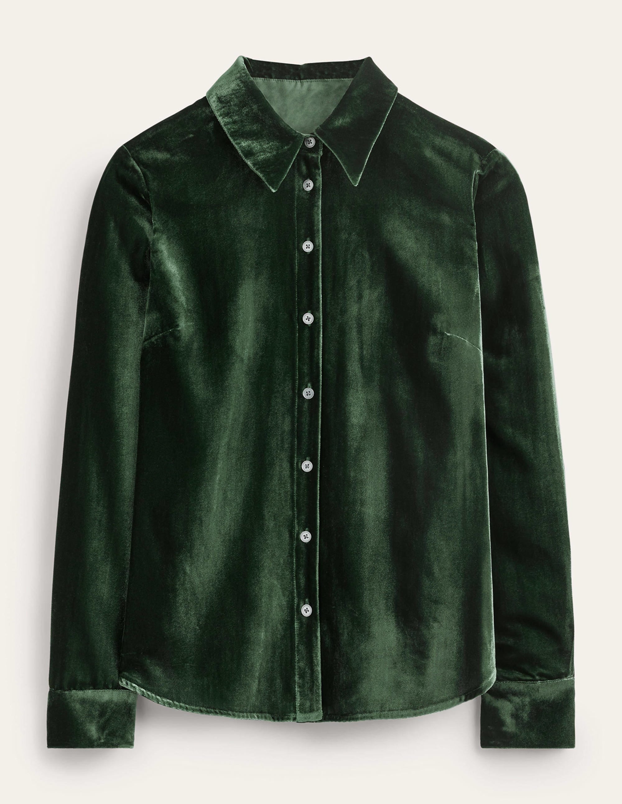 Chemise Sienna en velours-Vert Chatsworth - Image 6