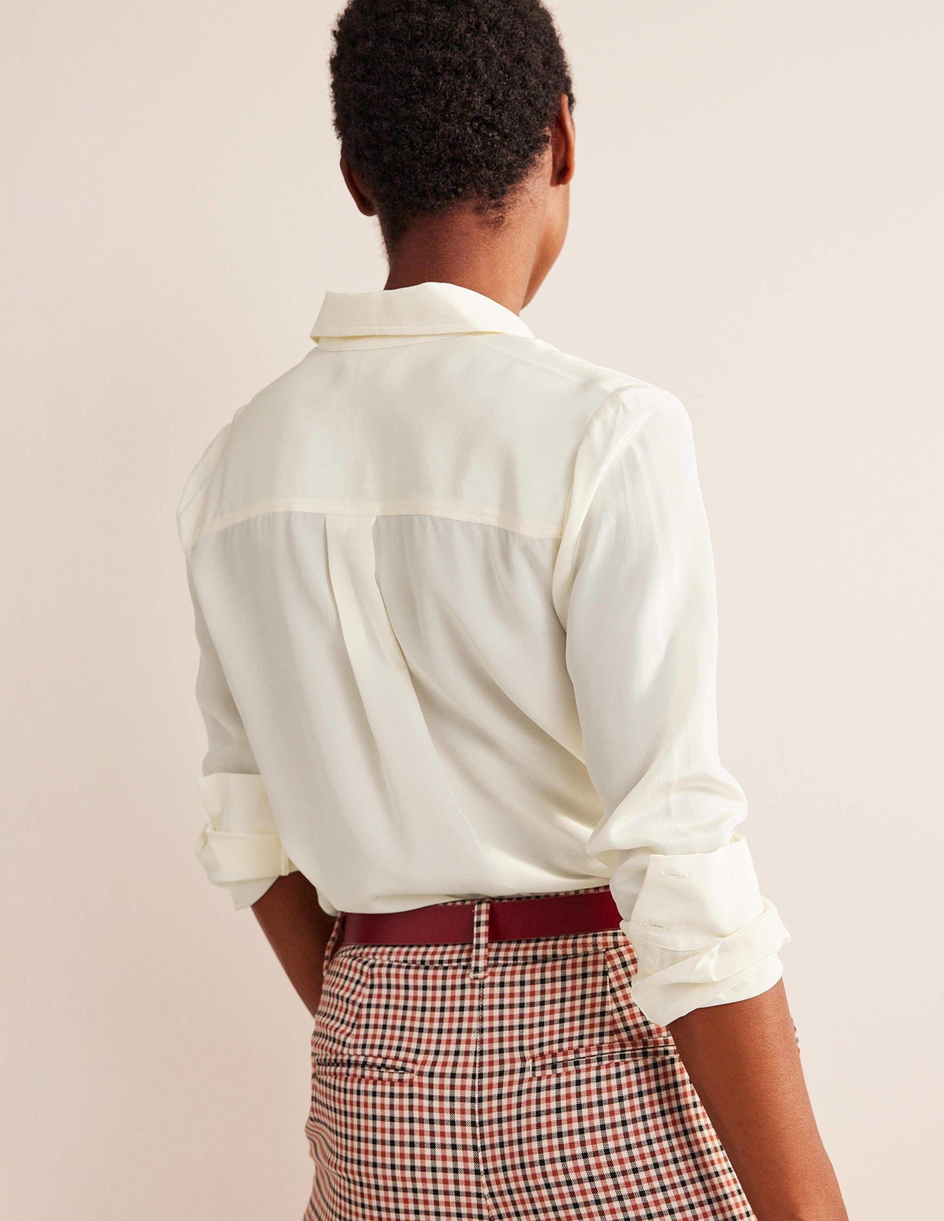 Sienna Silk Shirt-Ivory-3