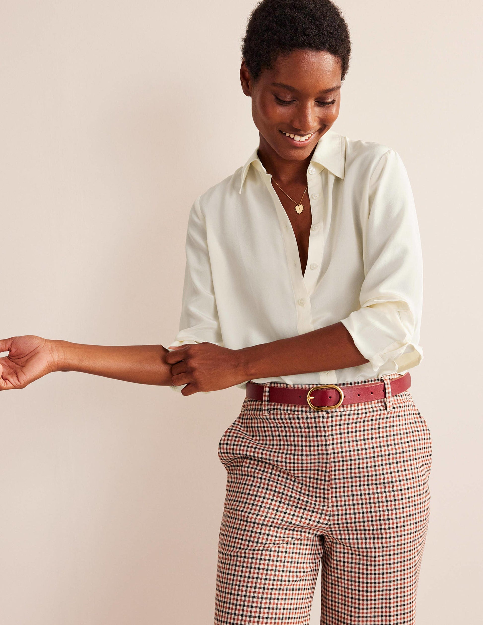 Sienna Silk Shirt-Ivory-4