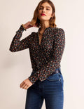 Caroline Jersey-Hemd-Bunt, Tulpenknospe