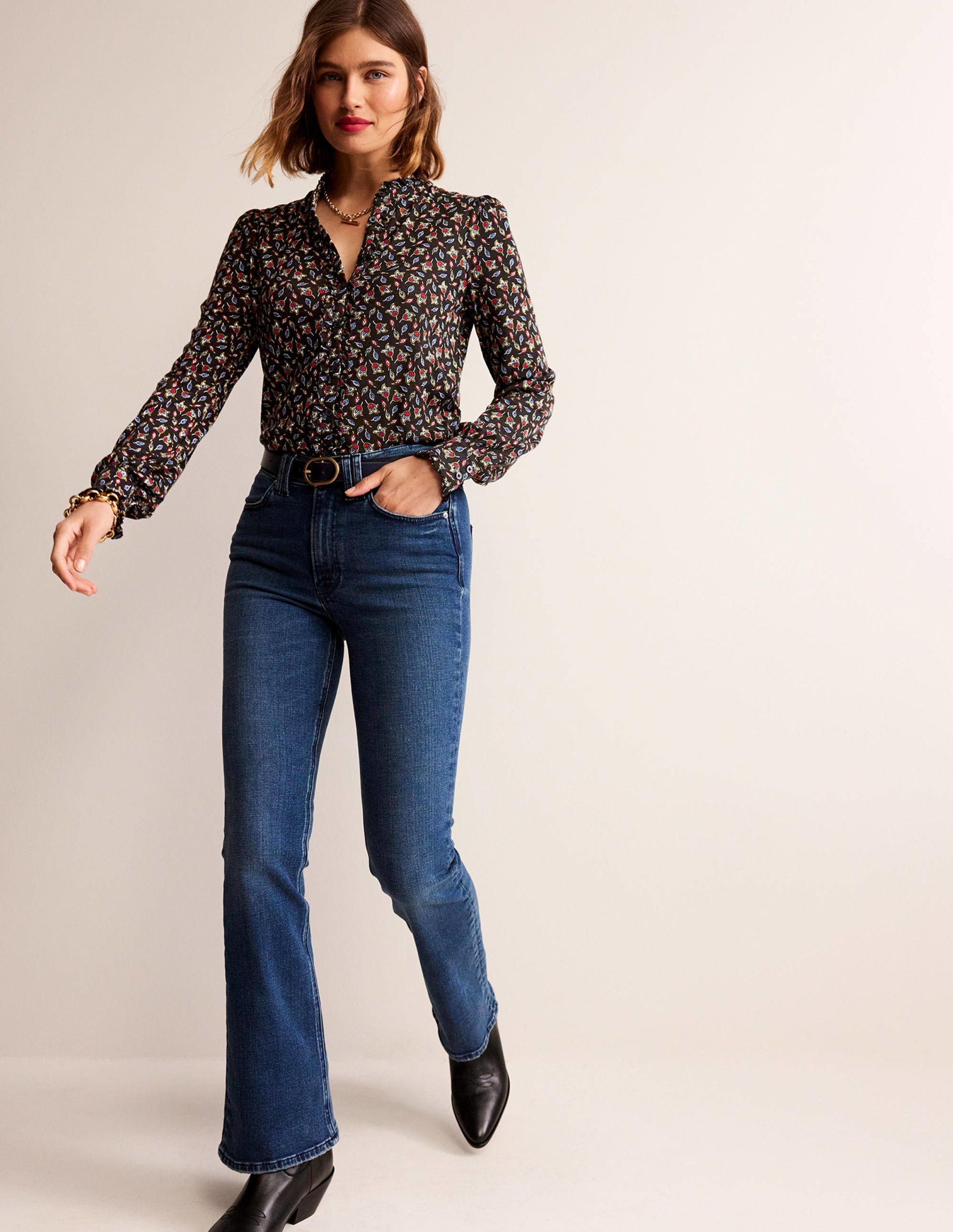 Caroline Jersey Shirt-Multi, Tulip Bud-4