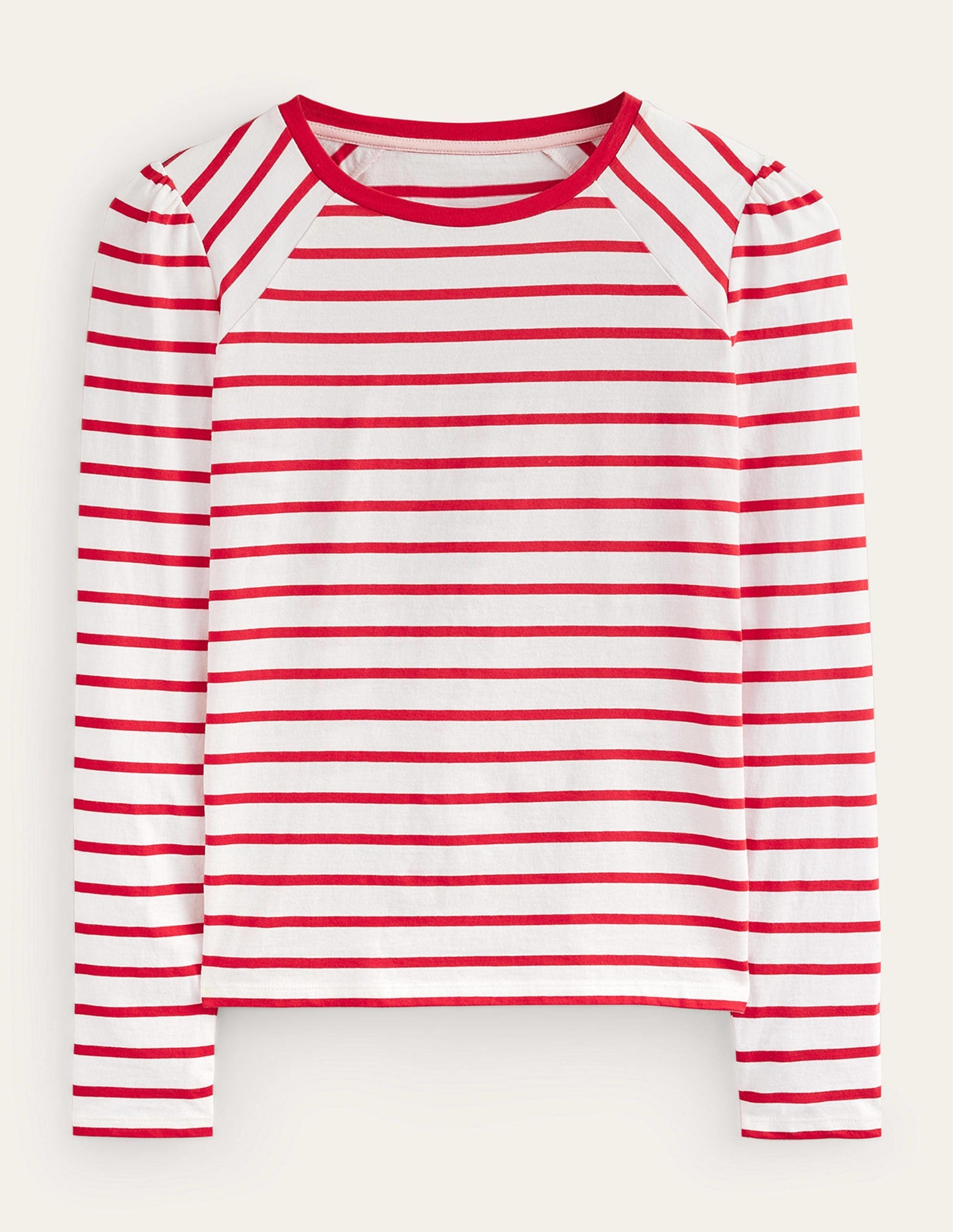 Arabella Gestreiftes T-Shirt-Pepperoni, Naturweiß-5