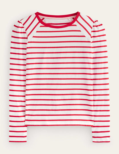 Arabella Gestreiftes T-Shirt-Pepperoni, Naturweiß-5