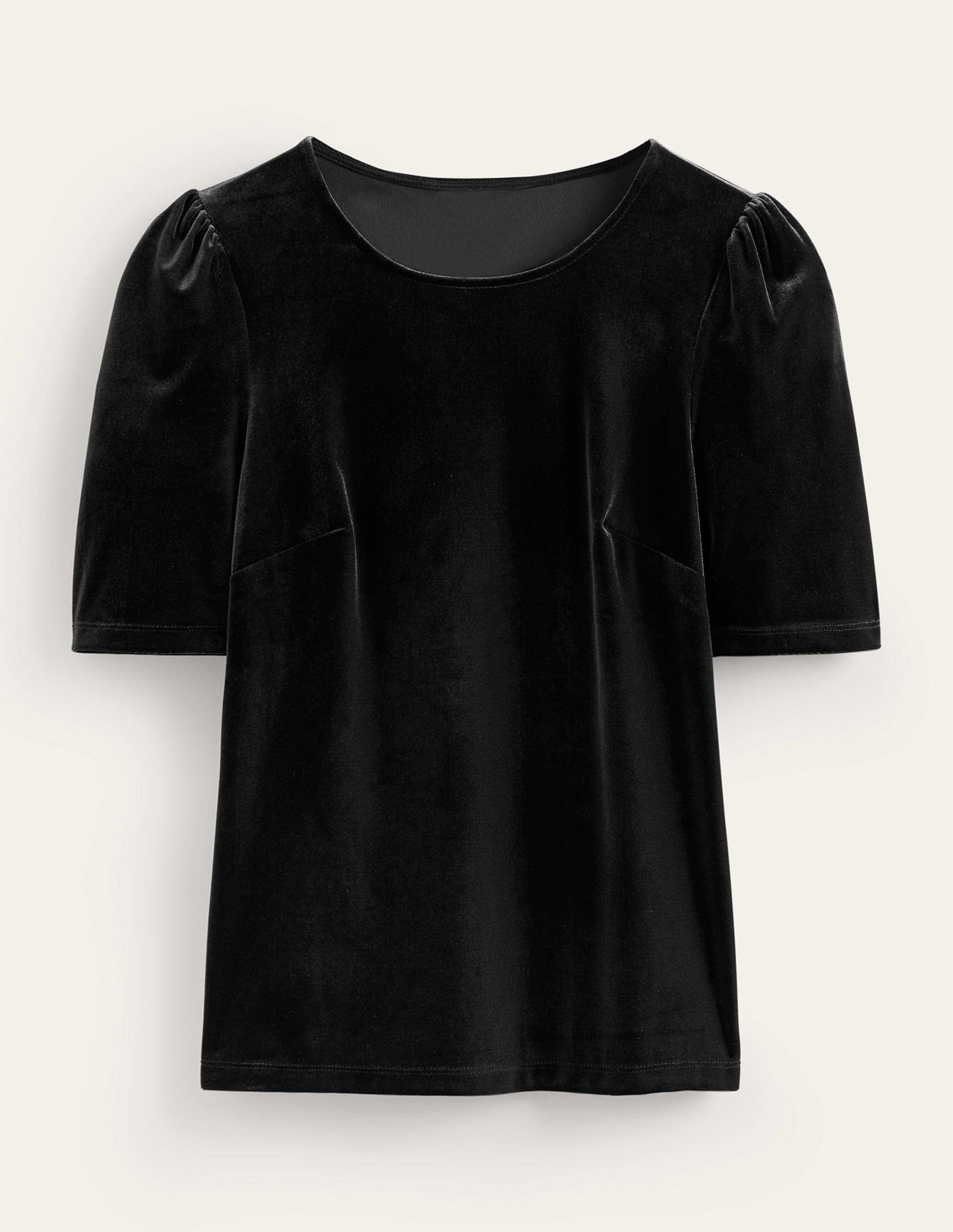 Party-T-Shirt aus Samt-Schwarz-5