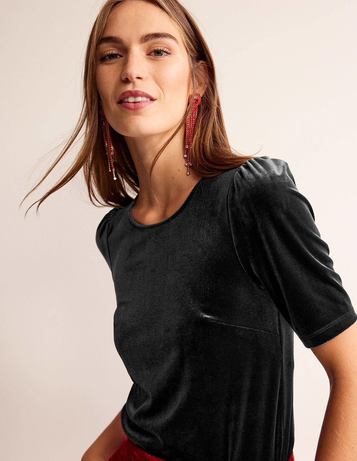 Party-T-Shirt aus Samt-Schwarz - Image 2