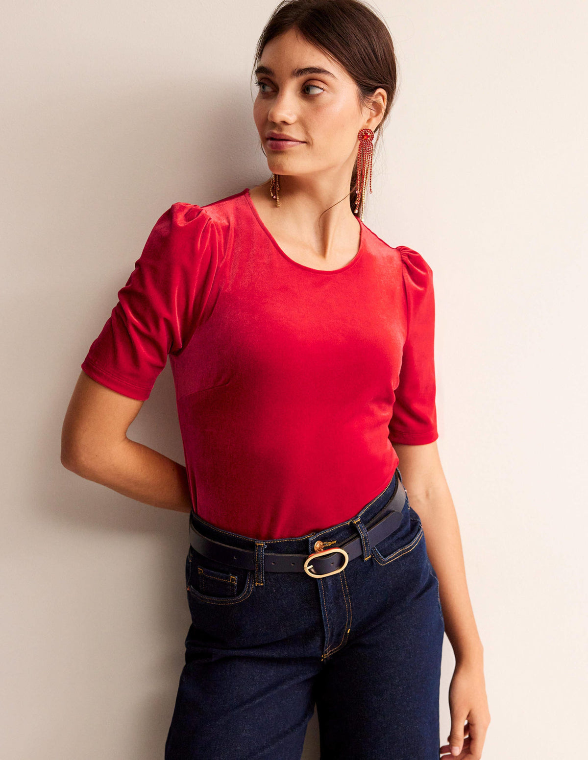 Party-T-Shirt aus Samt-Salsa-1