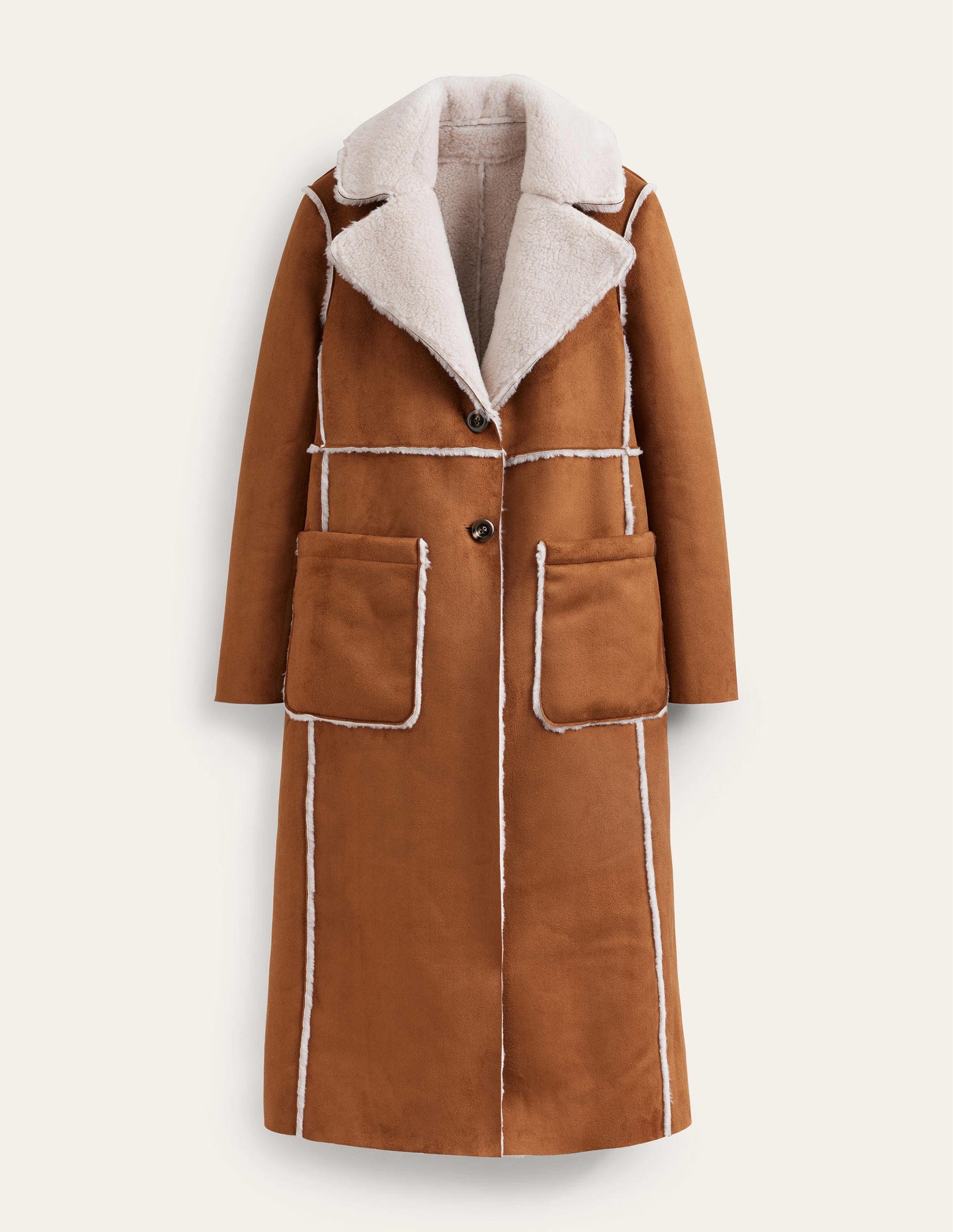 Reversible Faux-Shearling Coat-Hazel Brown-6