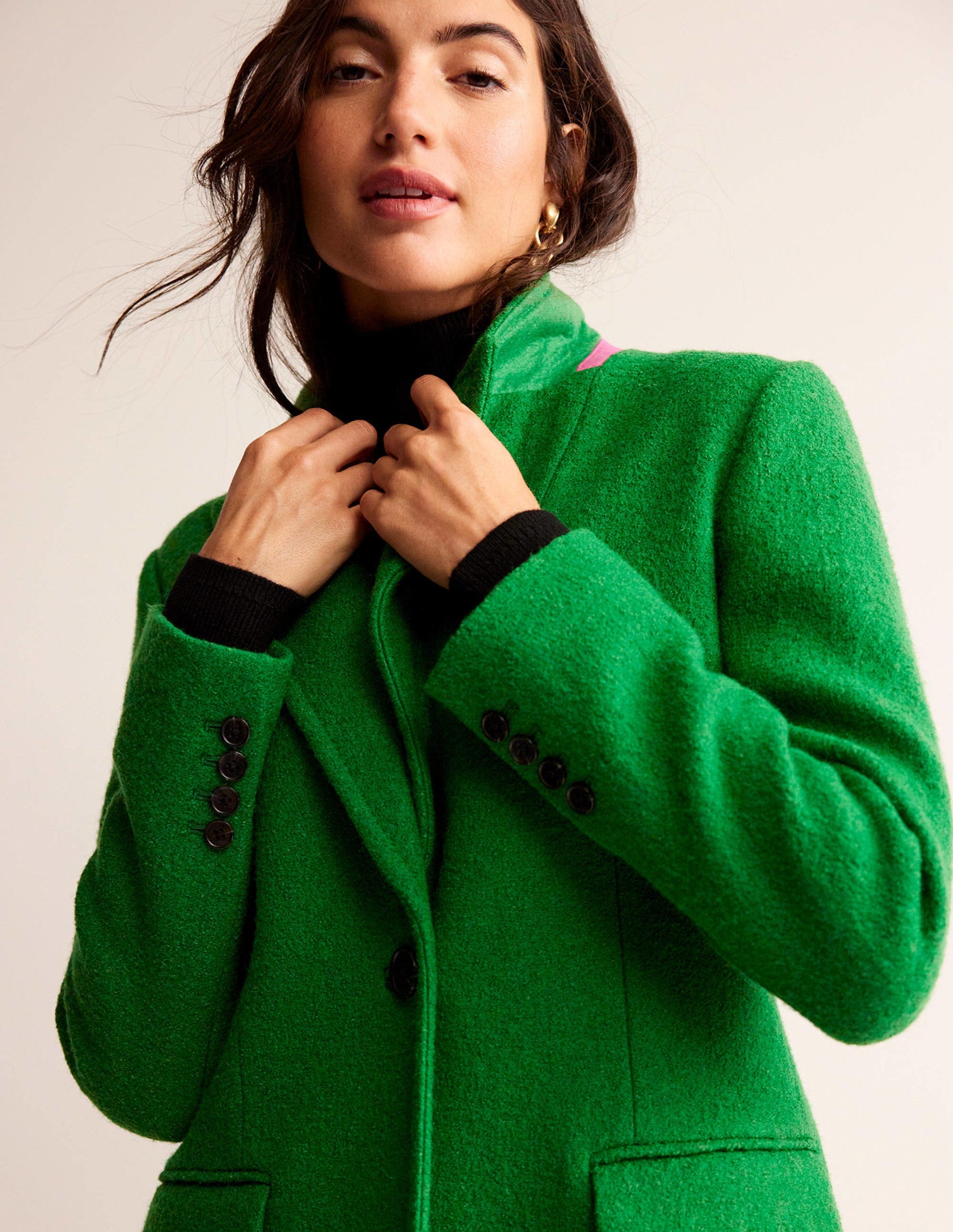 Manteau Canterbury texturé-Vert-1