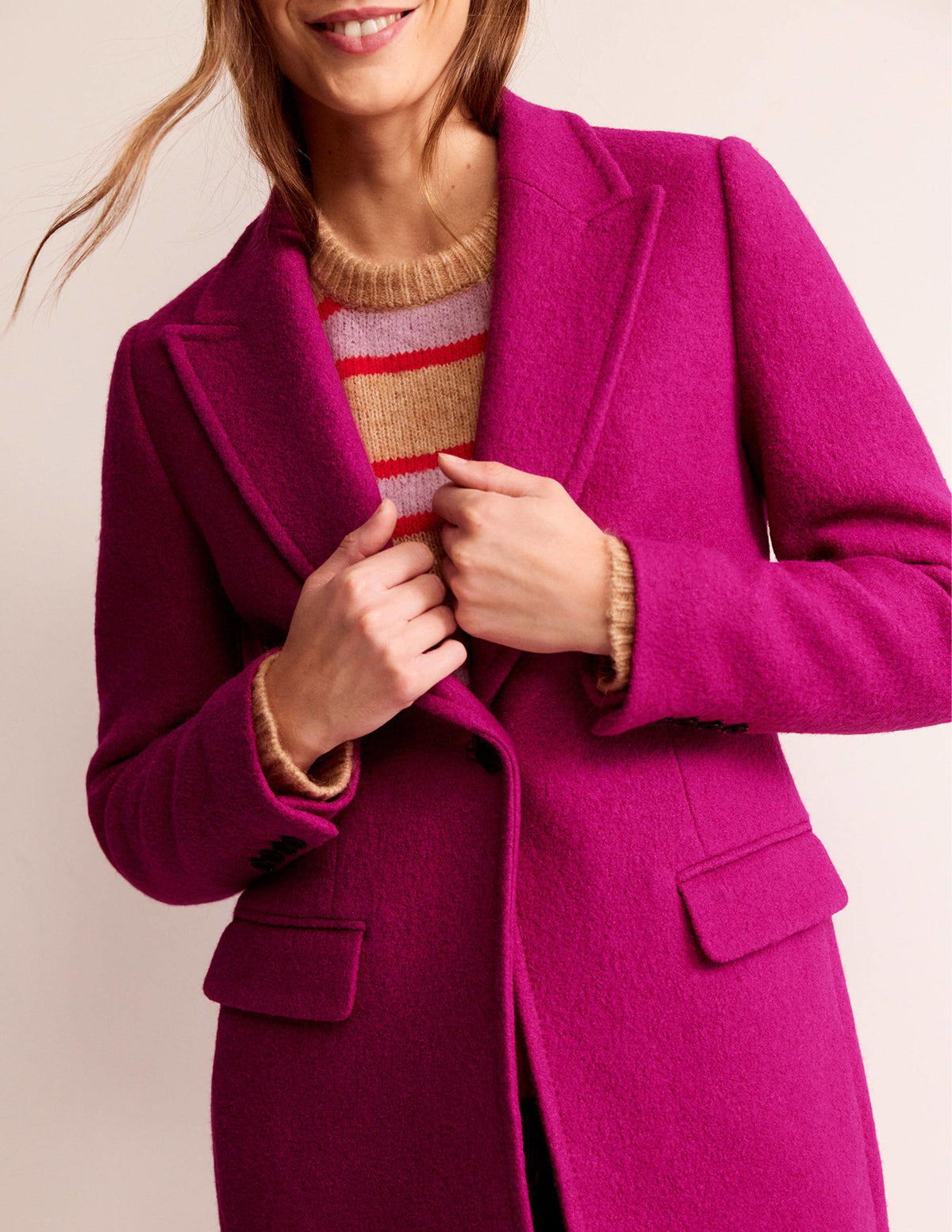 Canterbury Texturierter Mantel-Magenta - Image 2