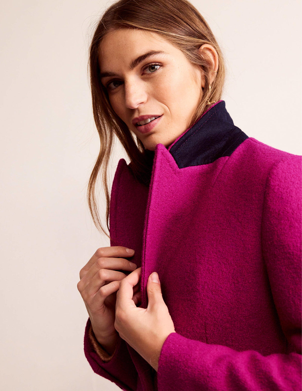 Canterbury Texturierter Mantel-Magenta-4