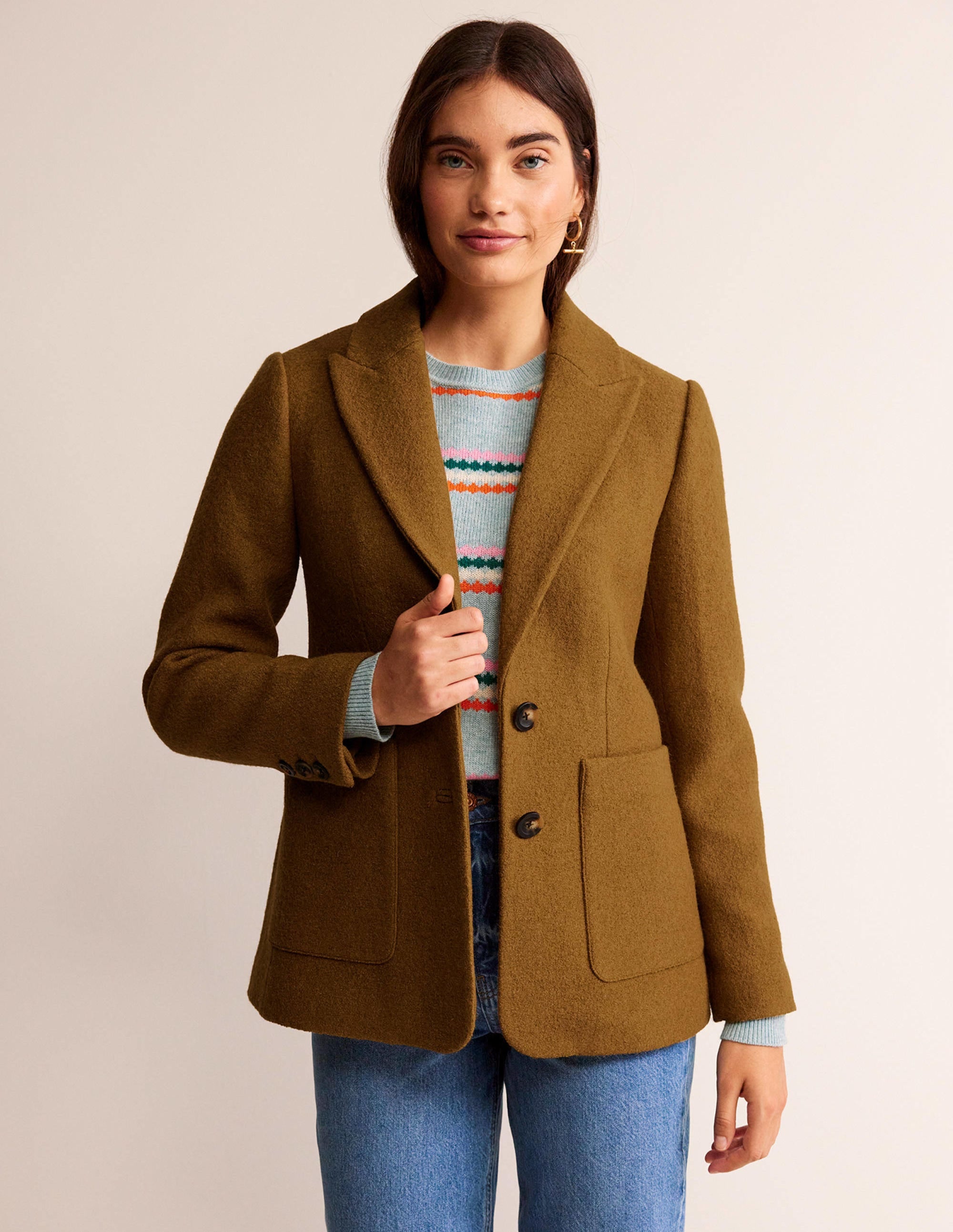 Der Marylebone Blazer mit Struktur-Kamelbraun - Image 1