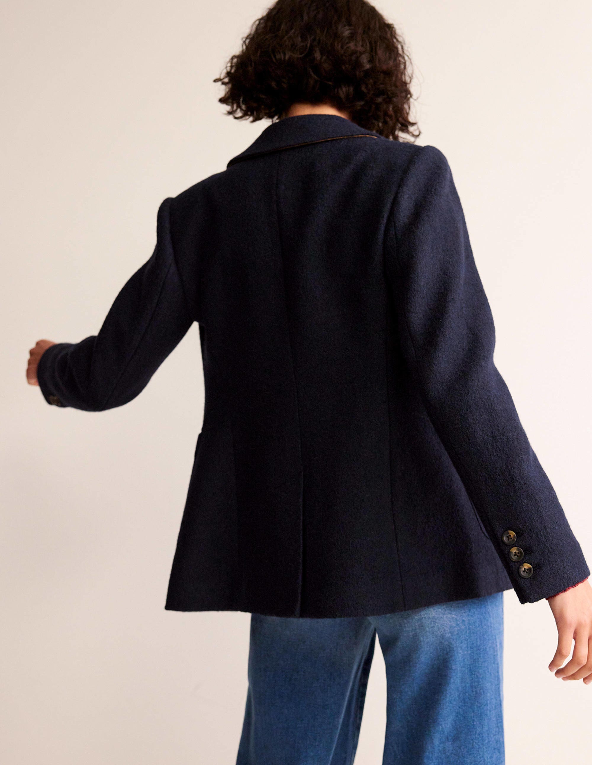 Blazer Marylebone texturé-Bleu marine - Image 3