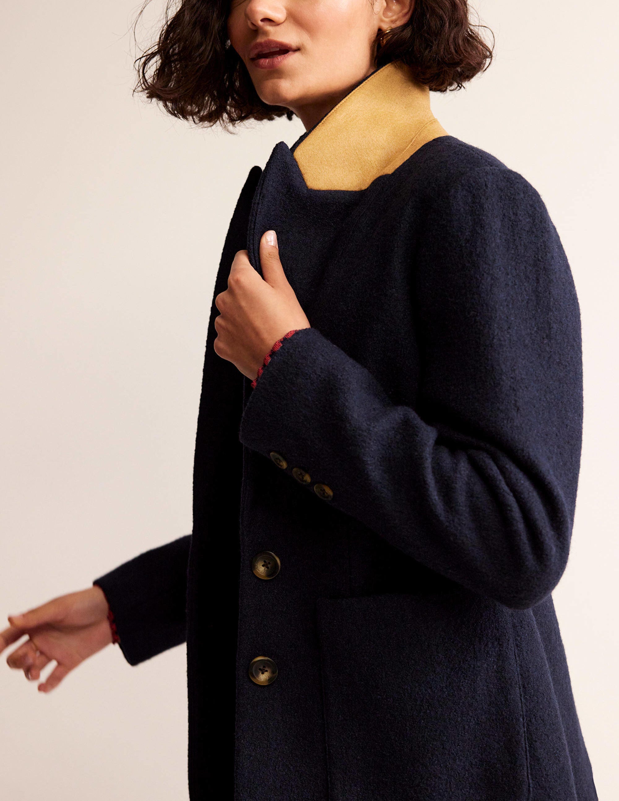 Blazer Marylebone texturé-Bleu marine - Image 4