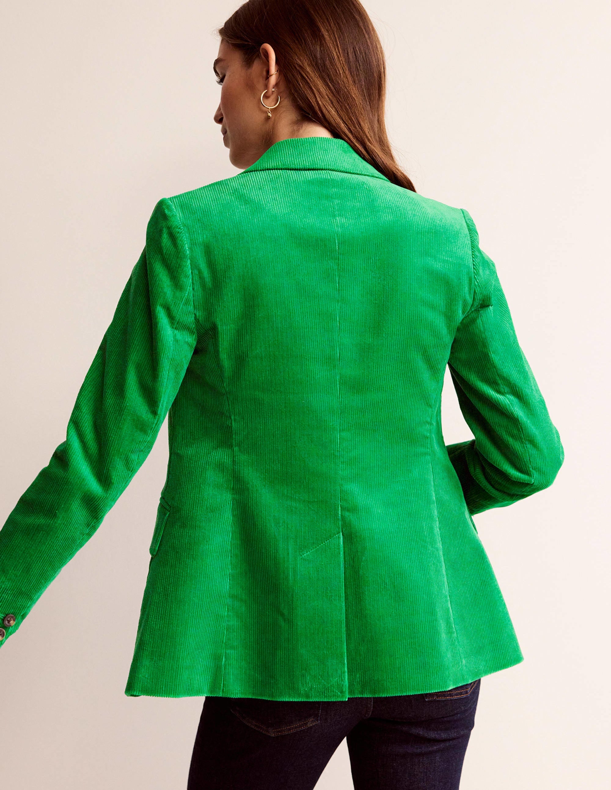 Blazer Marylebone en velours-Vert des Highlands - Image 3