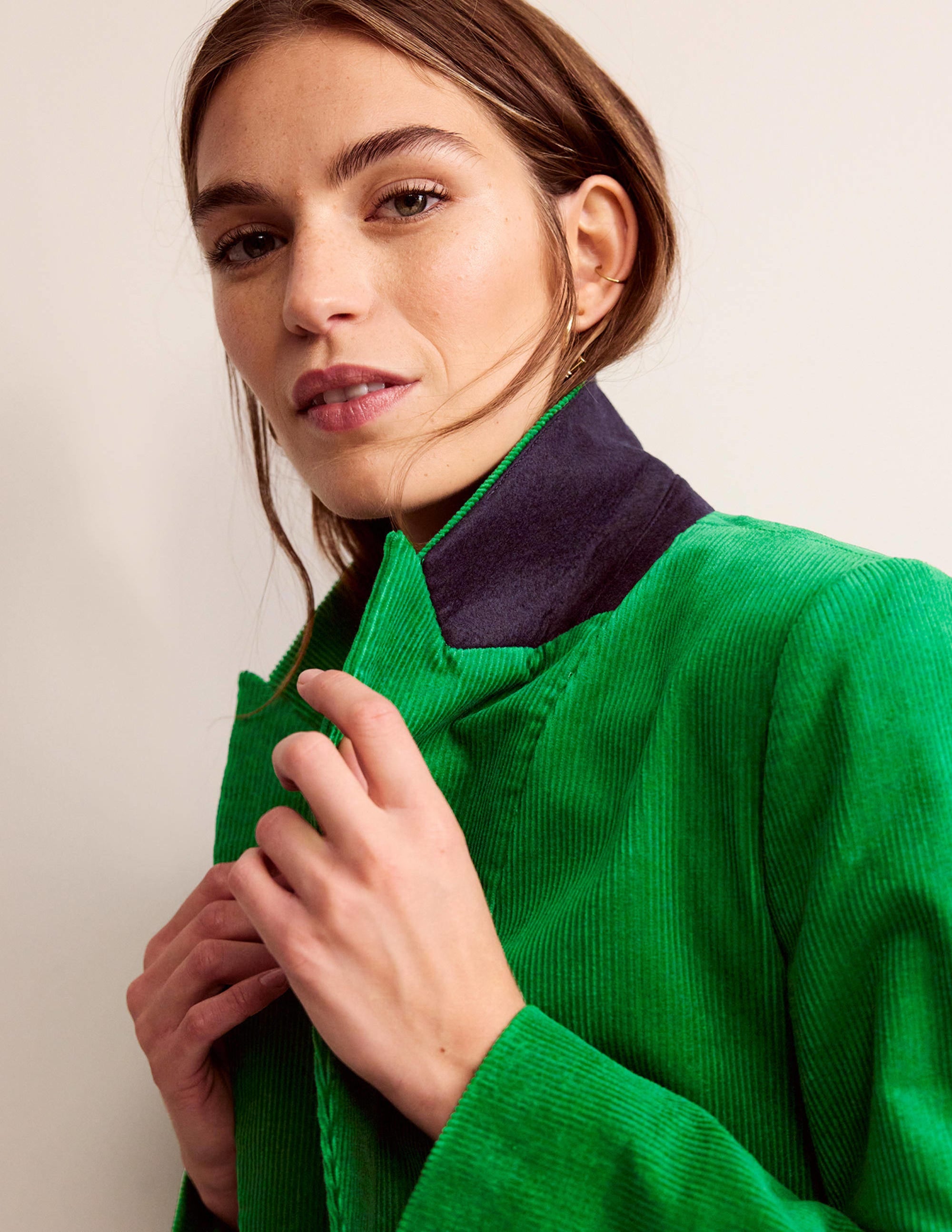 Blazer Marylebone en velours-Vert des Highlands - Image 4