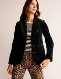 Blazer Marylebone en velours-Noir