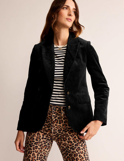 The Marylebone Cord-Blazer-Schwarz-1