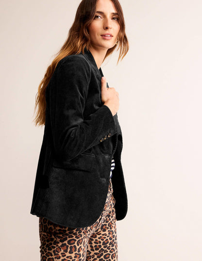 The Marylebone Cord-Blazer-Schwarz-4