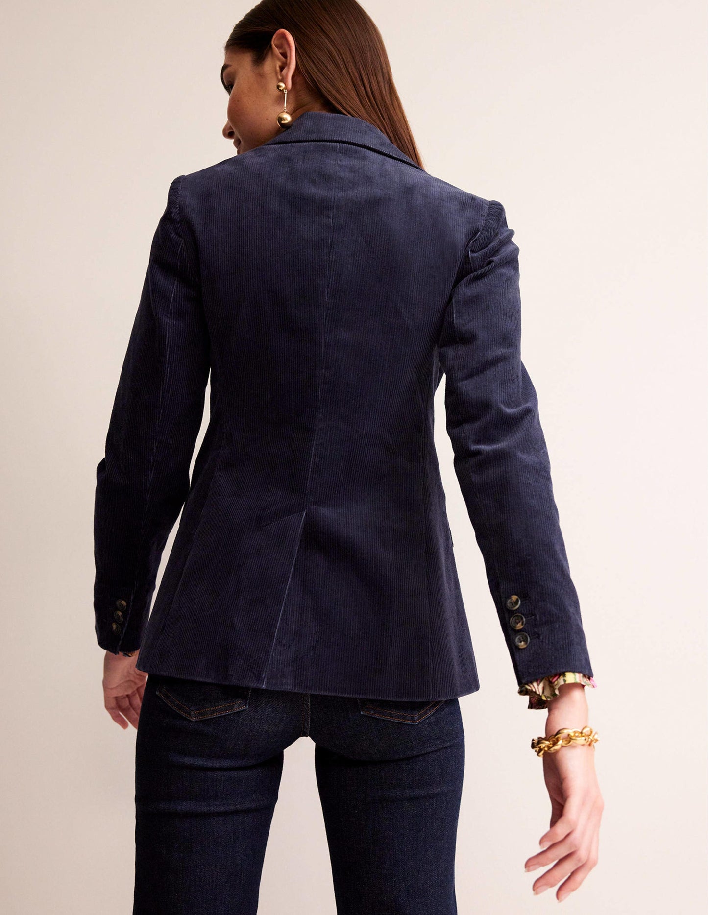 The Marylebone Cord-Blazer-Marineblau