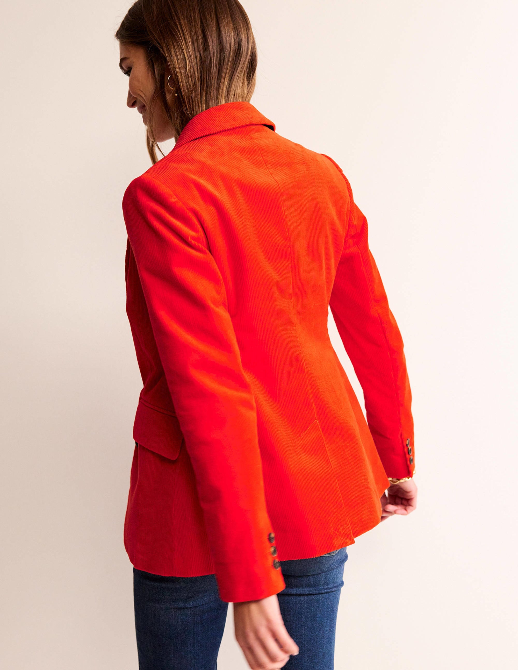 Blazer Marylebone en velours-Amiral - Image 4