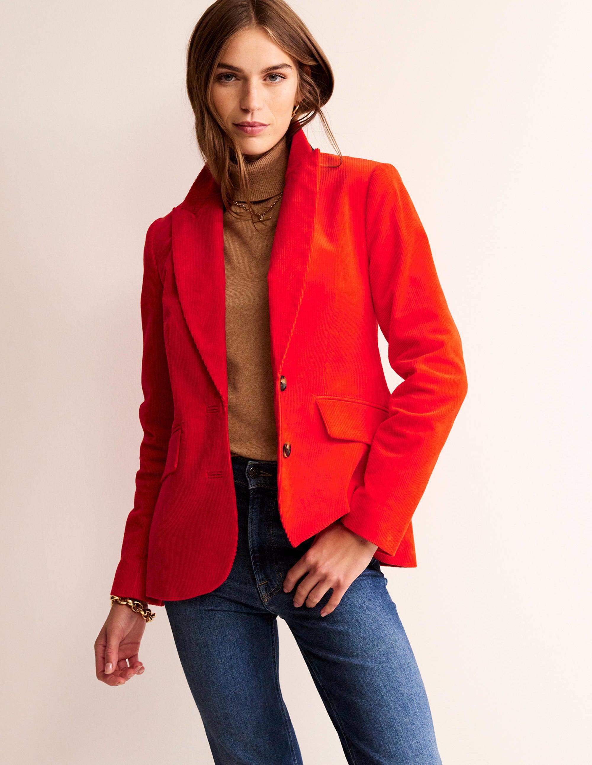 Blazer Marylebone en velours-Amiral - Image 5