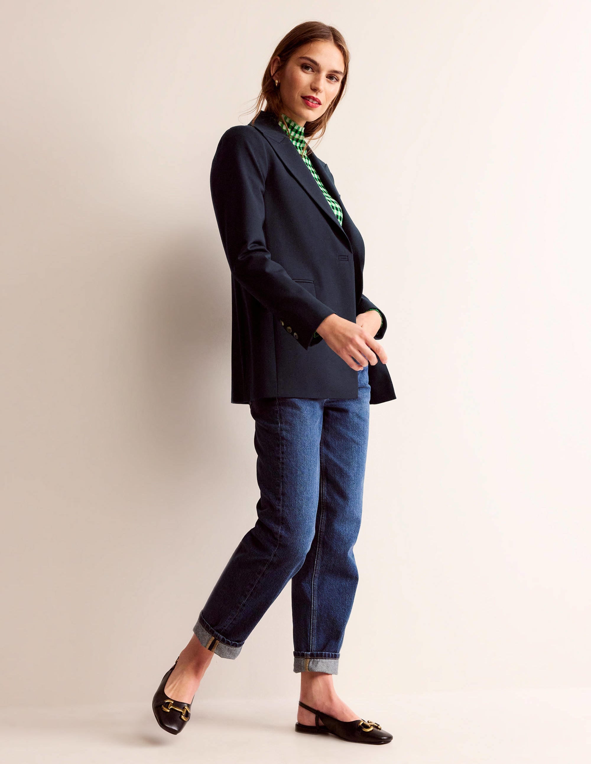 Bloomsbury Wool Blazer-Navy - Image 5