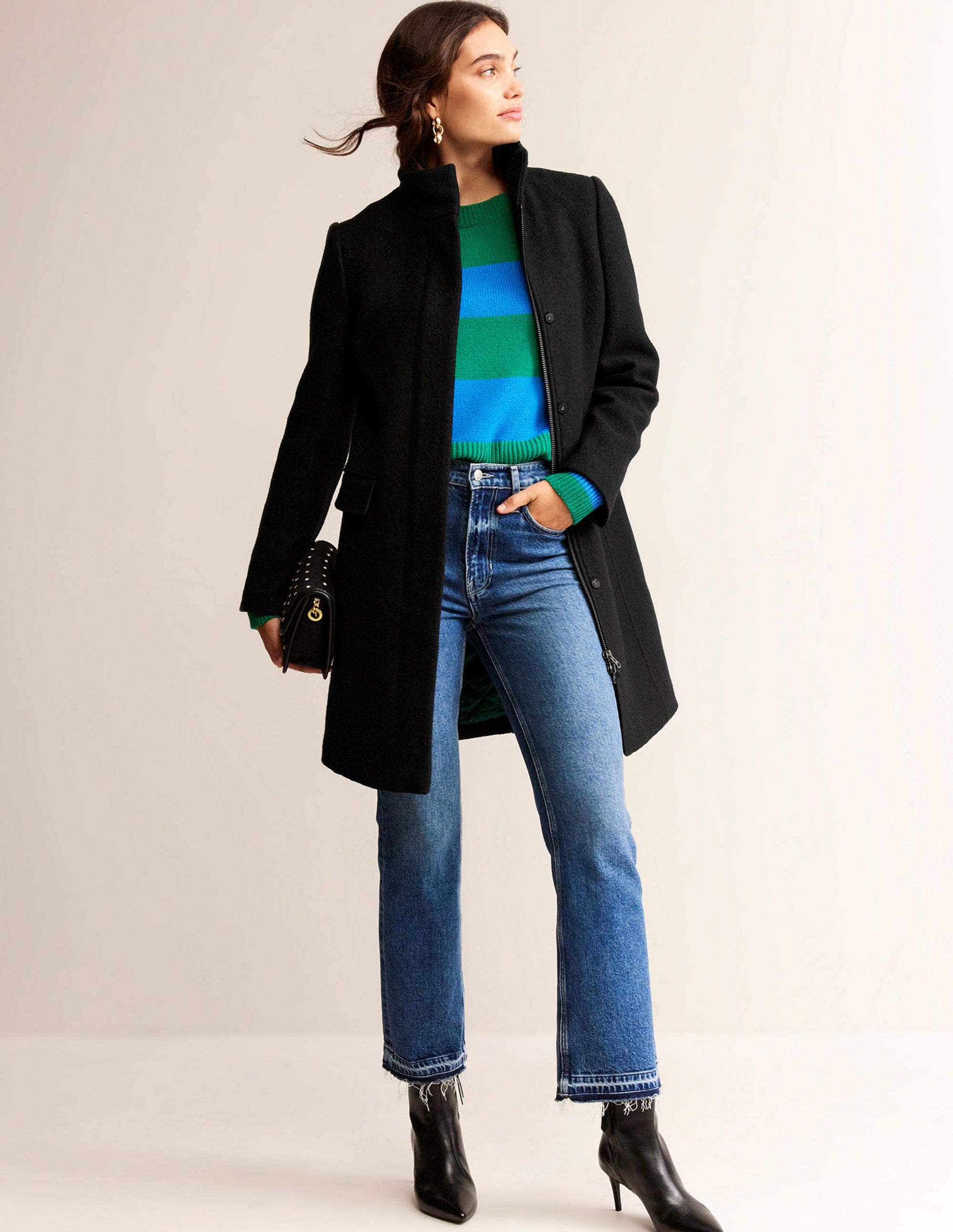 Manteau Winchester texturé-Noir-1