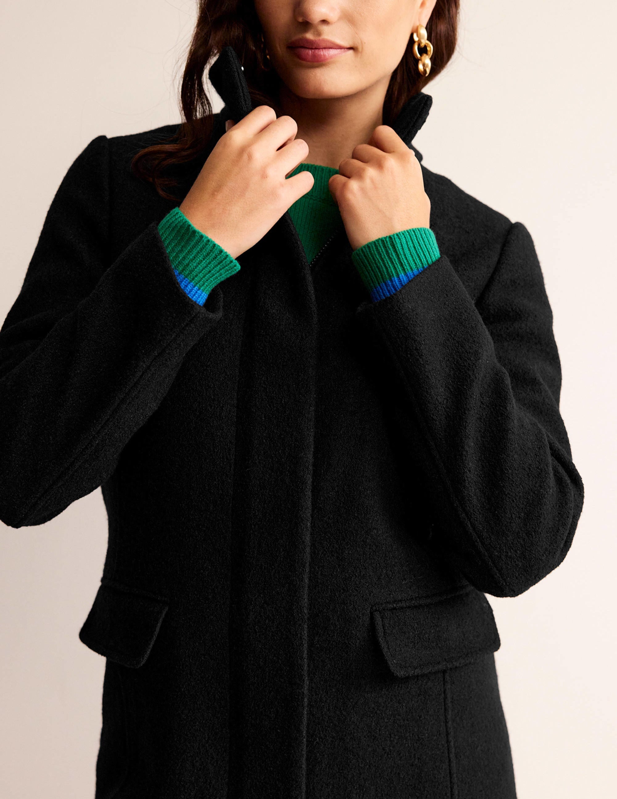 Manteau Winchester texturé-Noir - Image 2