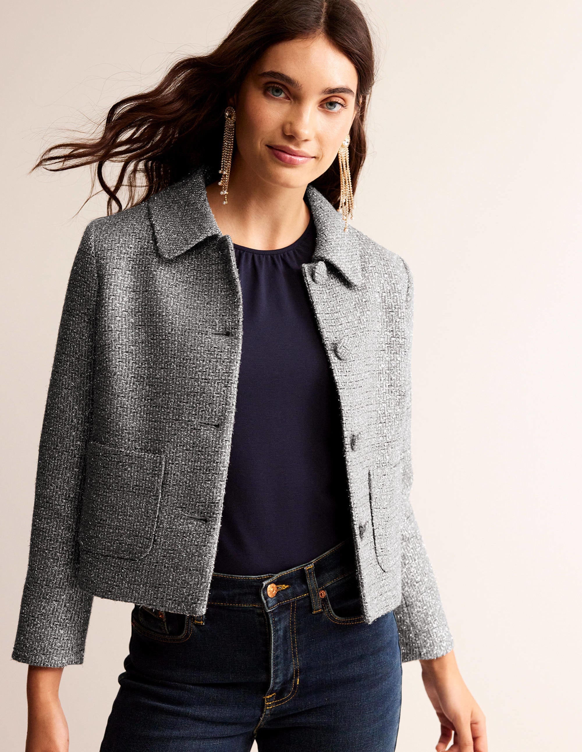 Rye Metallic-Jacke-Silber Metallic - Image 1