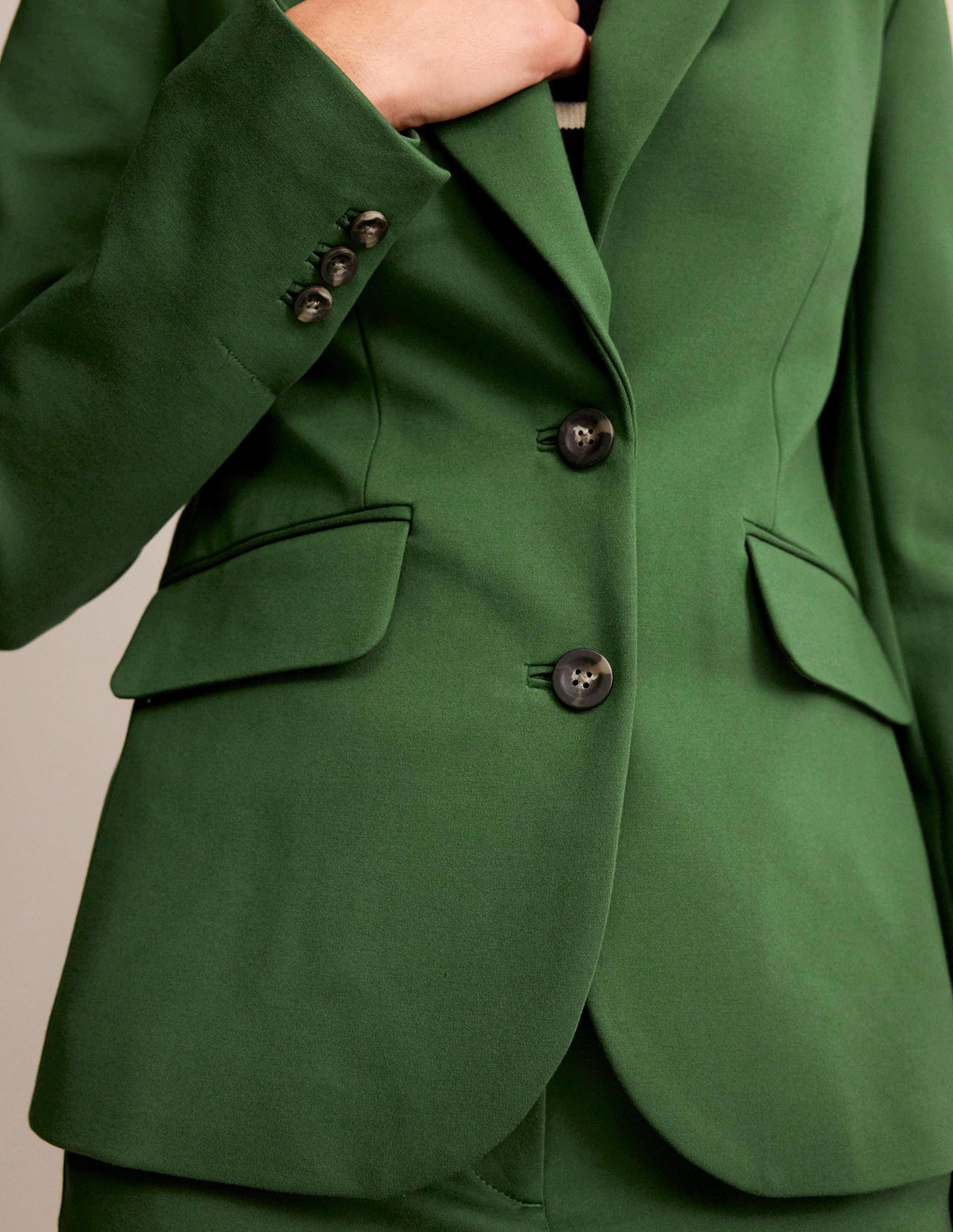 Blazer Marylebone en point de Rome-Vert hivernal - Image 2