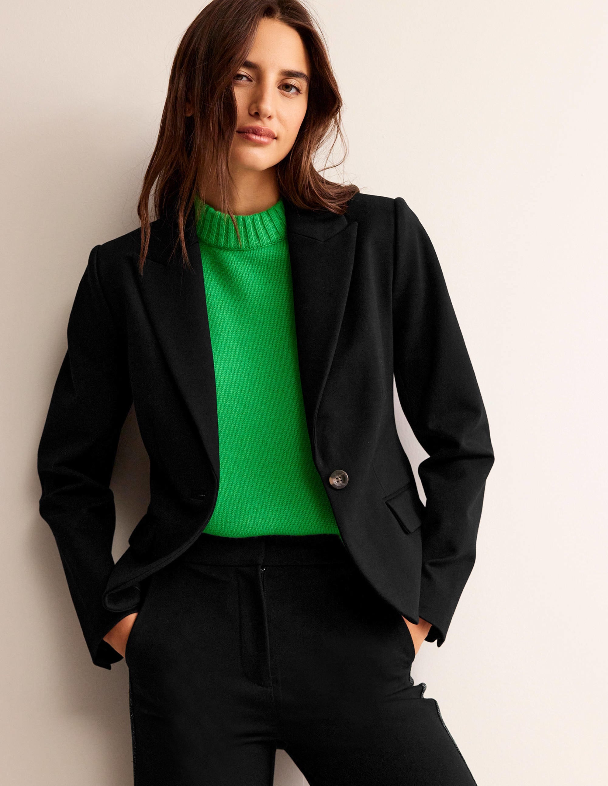 Canonbury Ponte Blazer-Black - Image 5