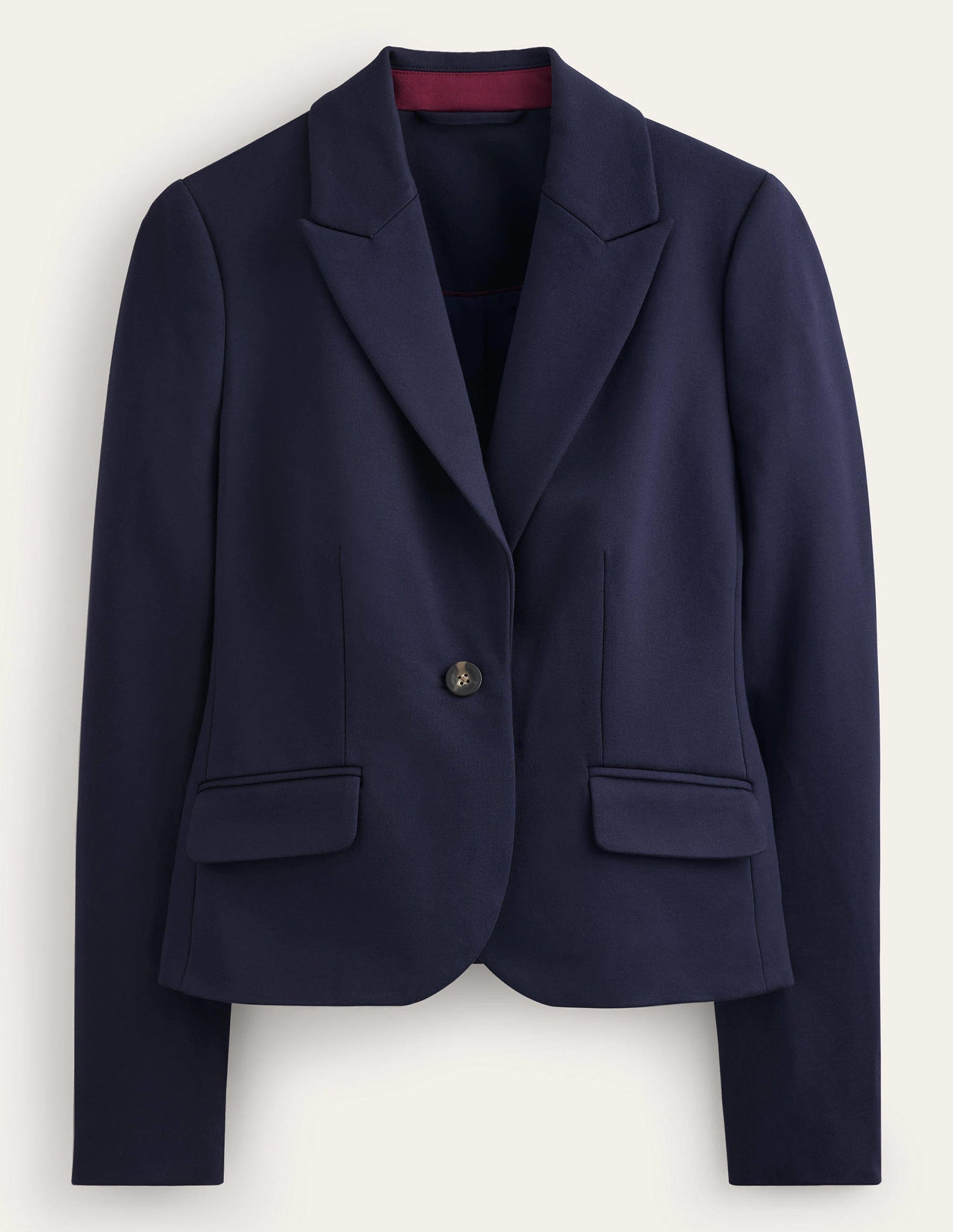 Blazer Canonbury en jersey-Bleu marine-5