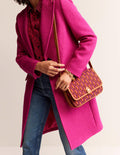 Structured Cross-Body Bag-Red Geo