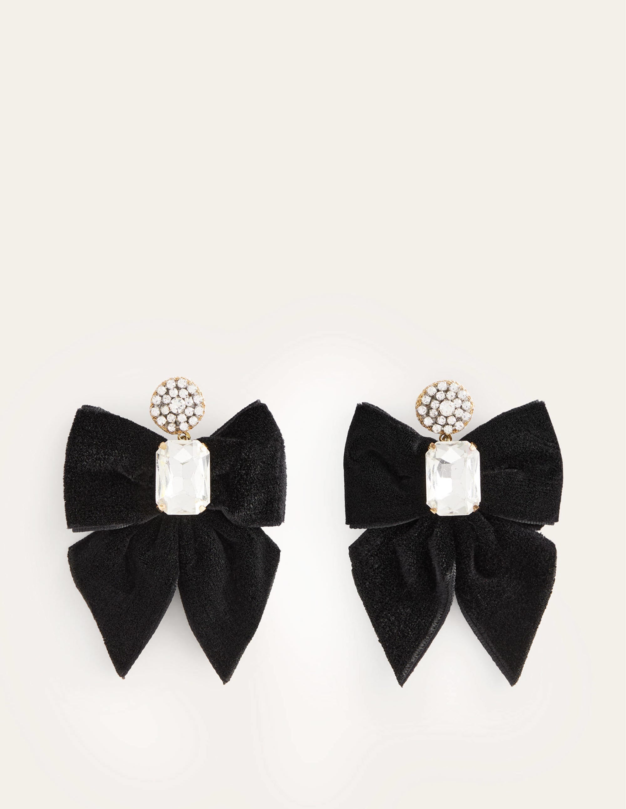 Boucles d'oreilles de fête à nœud-Noir - Image 2