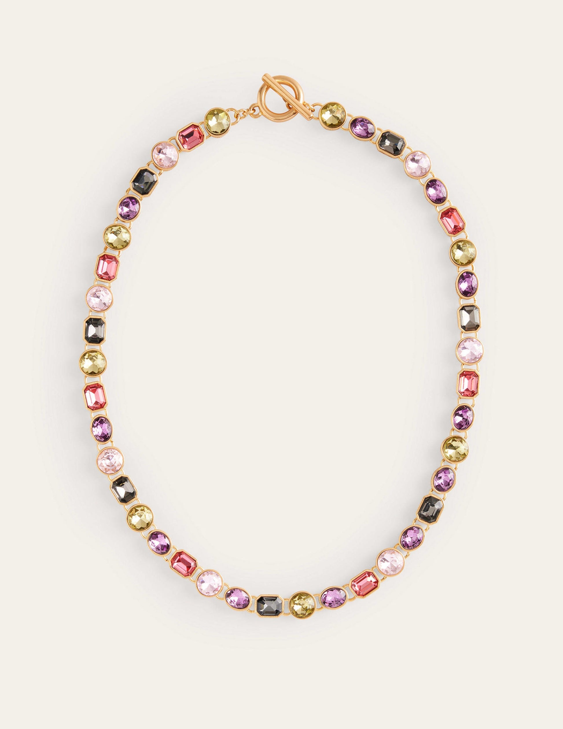 Collier ornementé-Multi rose-2