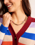 Collier ornementé-Multi rose