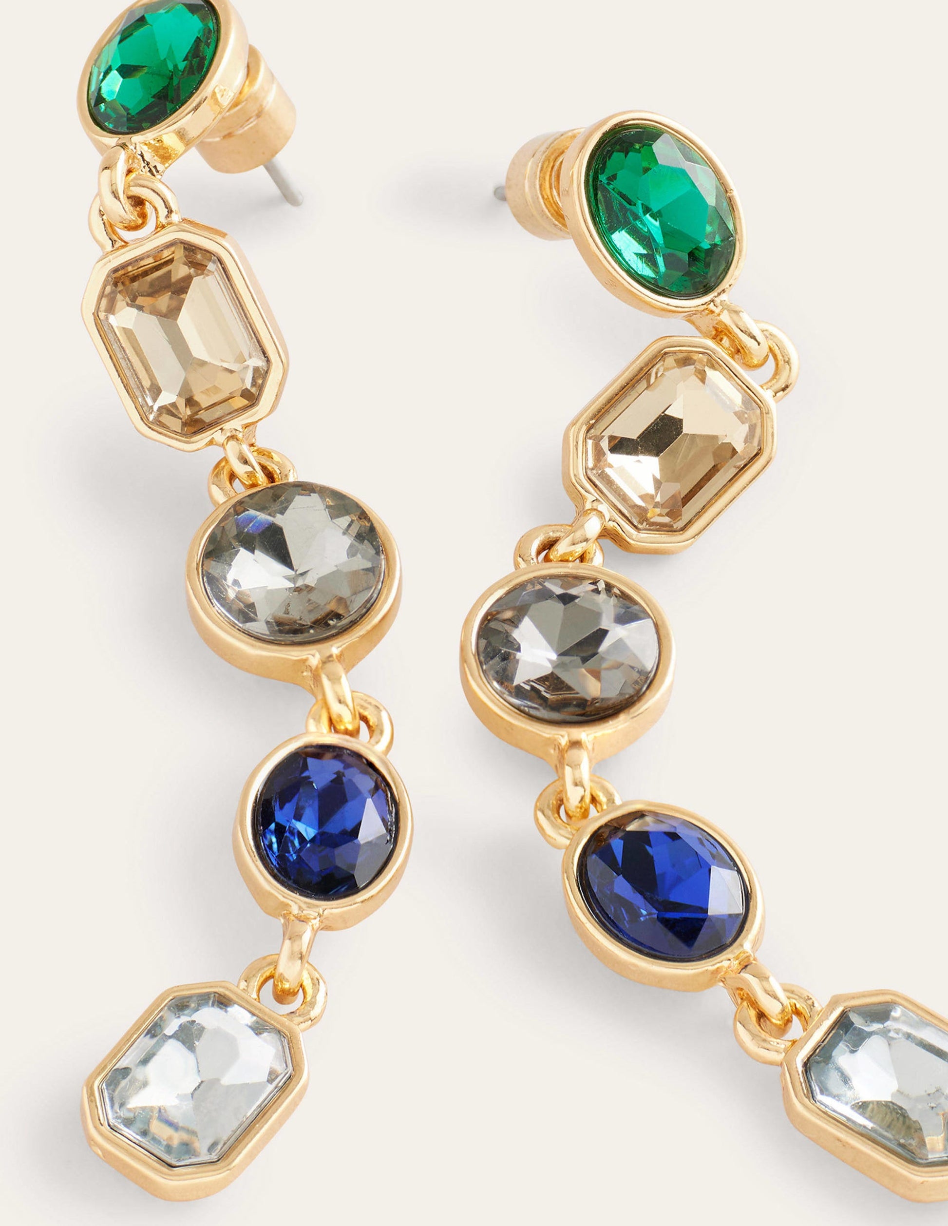 Pendants d'oreilles ornementés-Multi bleu-3