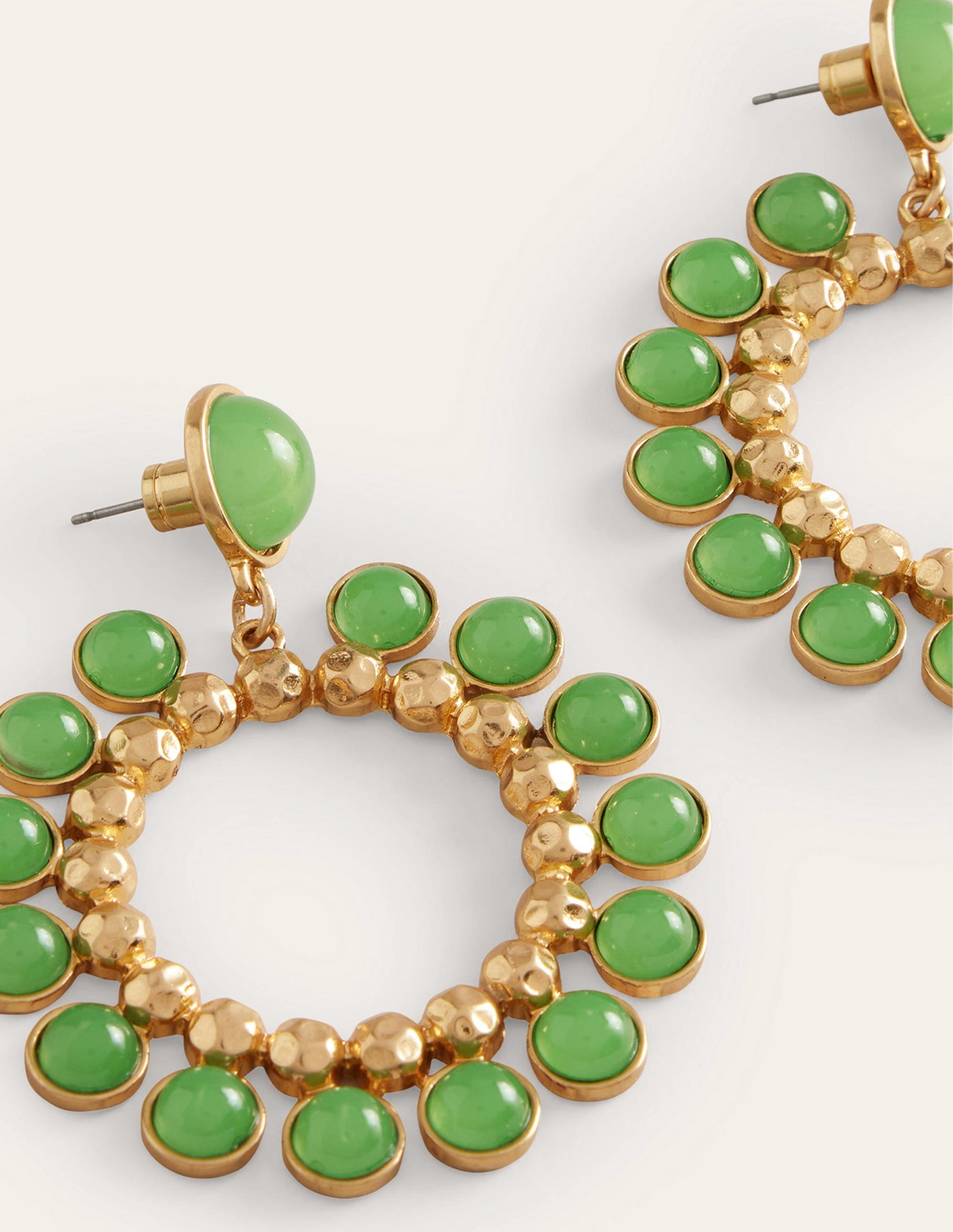 Boucles d'oreilles saisissantes-Vert - Image 3