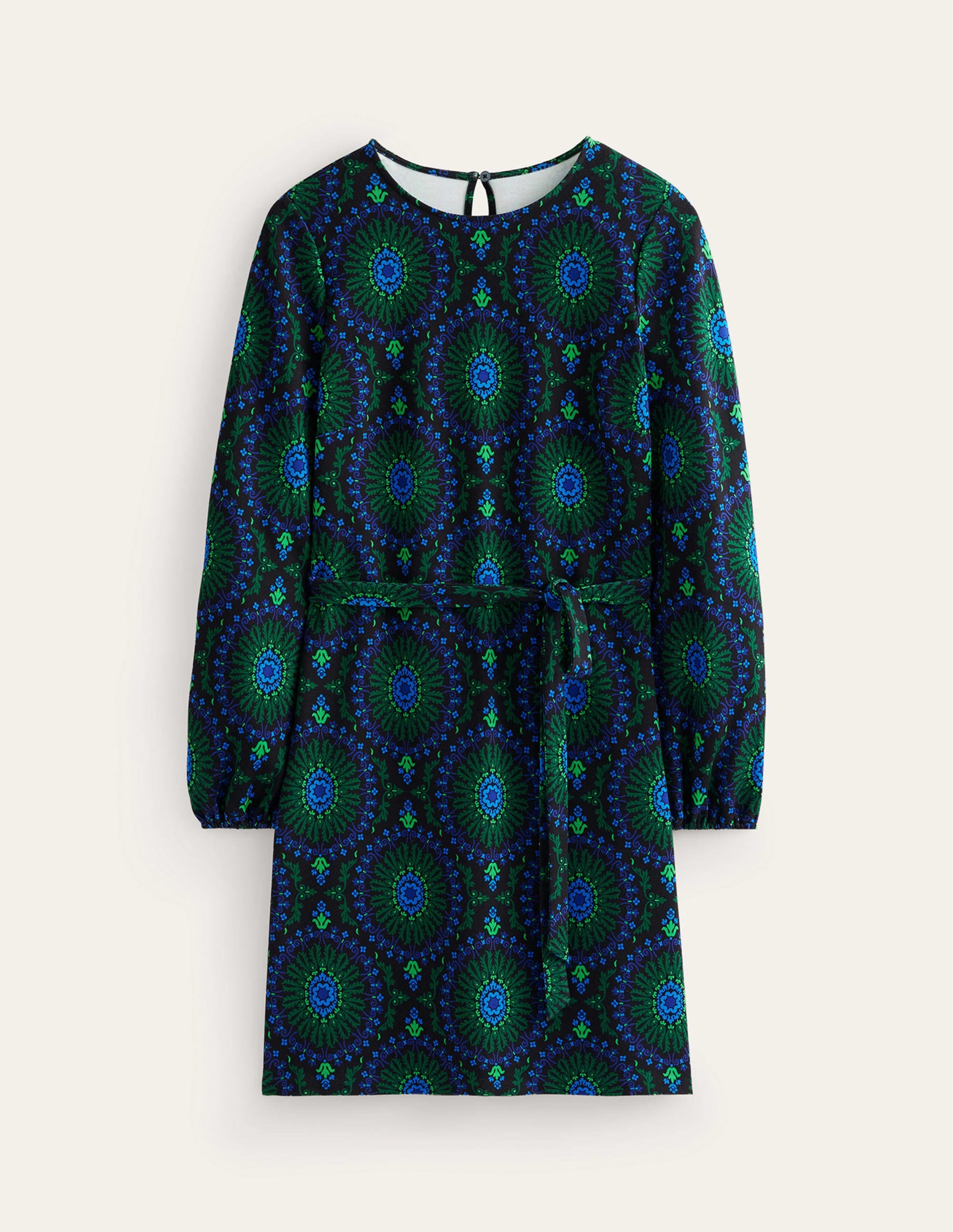 Robe droite Violet en point de Rome-Noir, motif Artizian Geo - Image 6