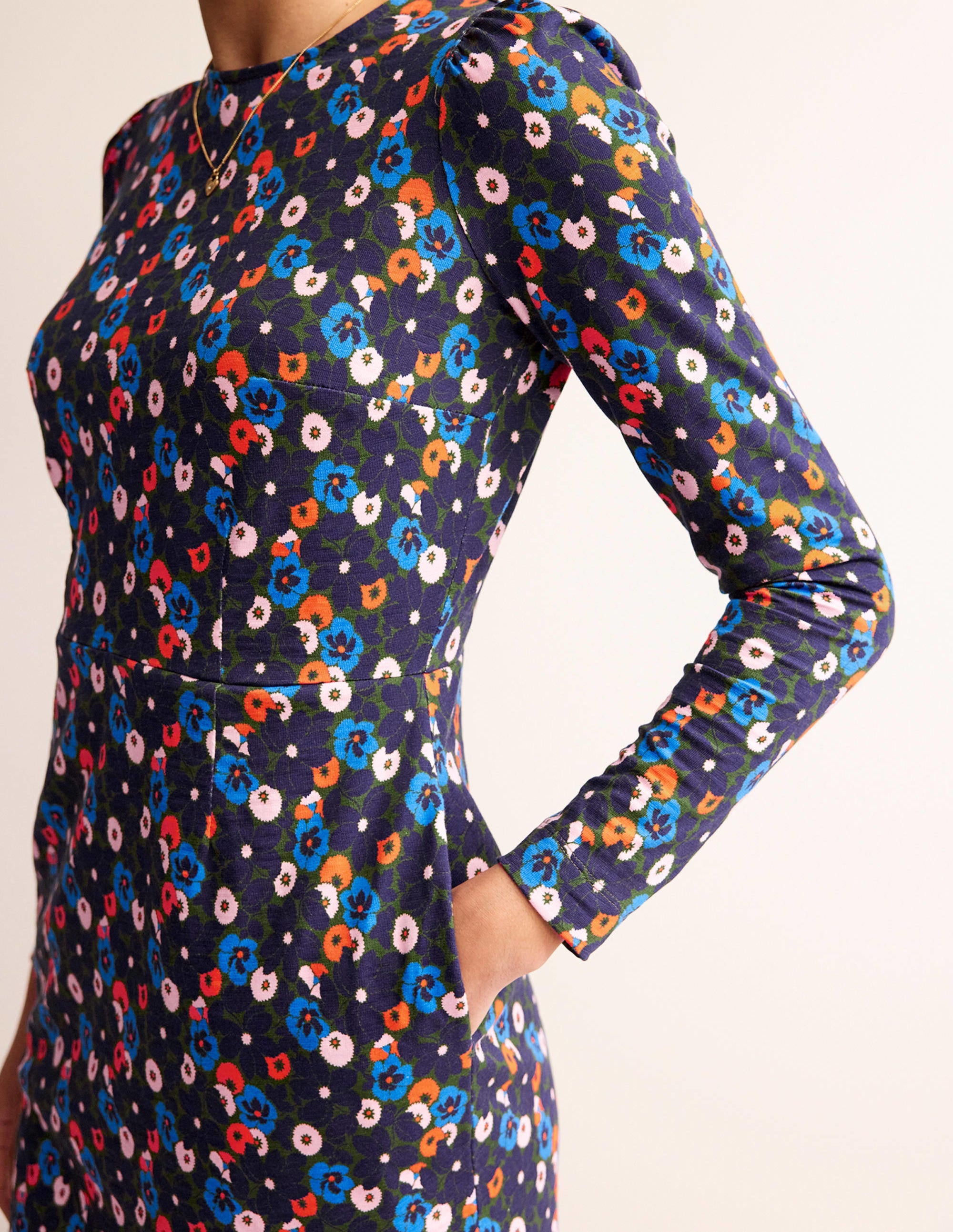 Penelope Jersey-Kleid-Wintermoos, Bloomsbury Pop - Image 2