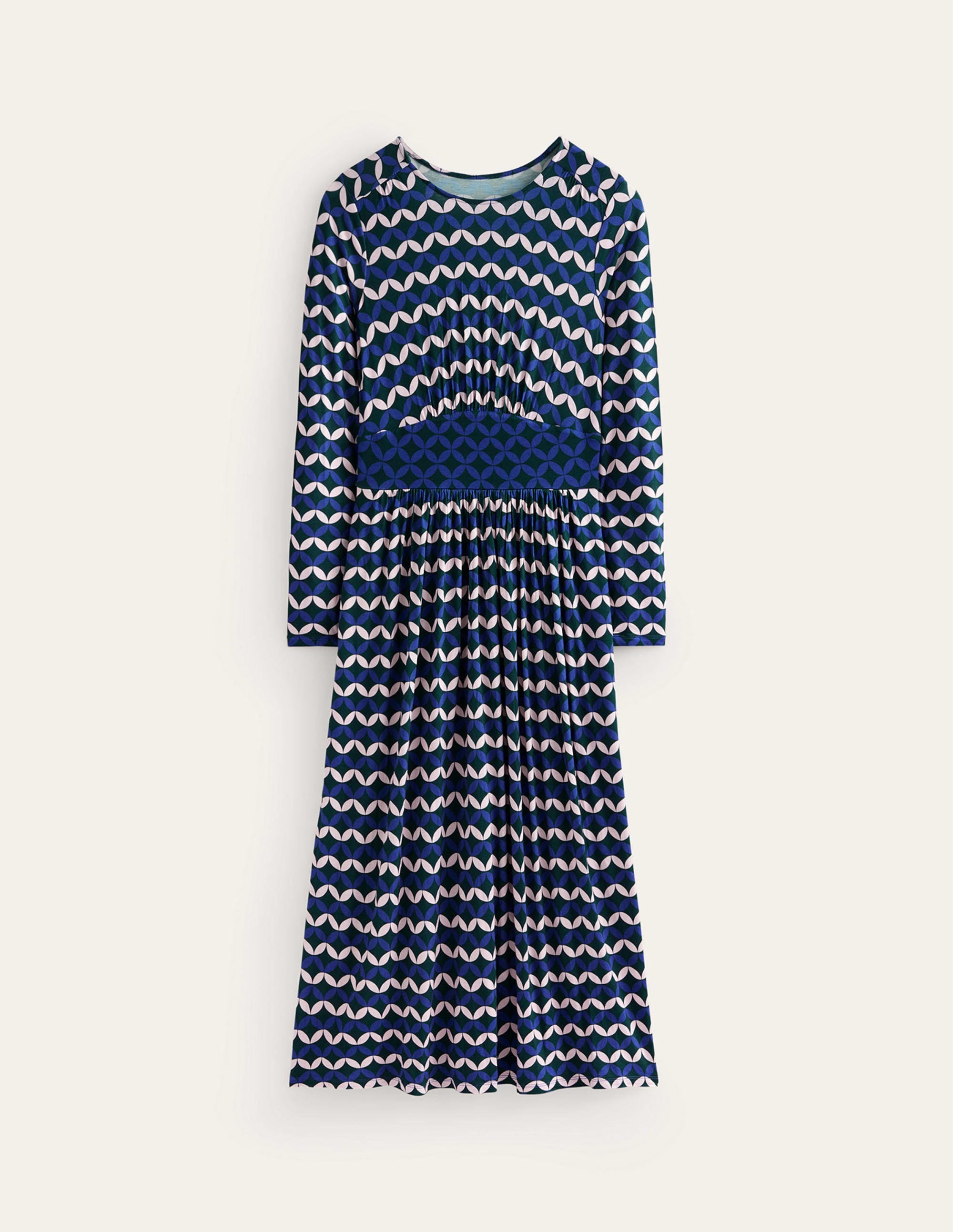 Thea Long Sleeve Midi Dress-Surf The Web, Diamond Terrace - Image 6