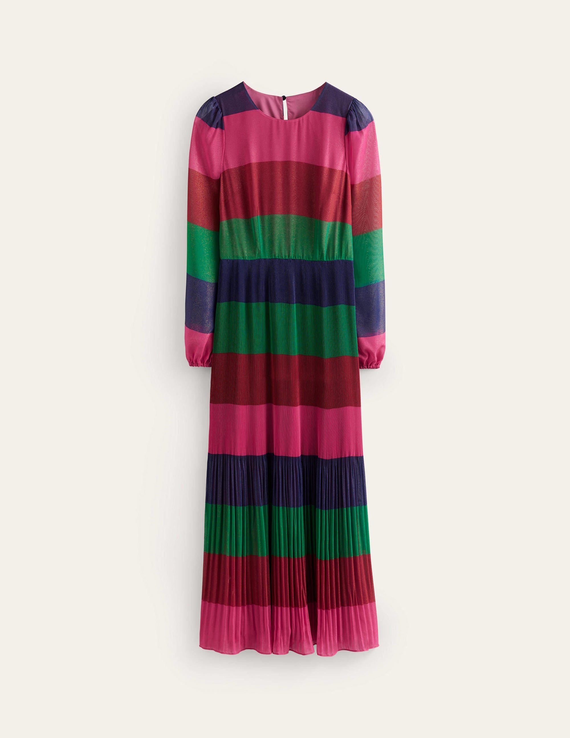 Robe longue colourblock-Rayé multi - Image 6
