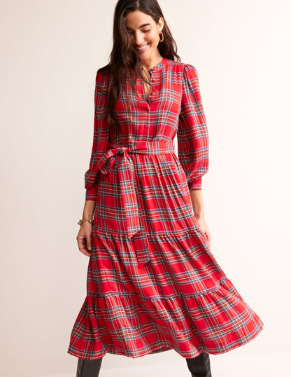 Tartan Maxi Dress-Check