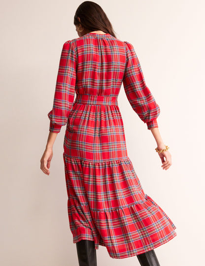 Tartan Maxi Dress-Check